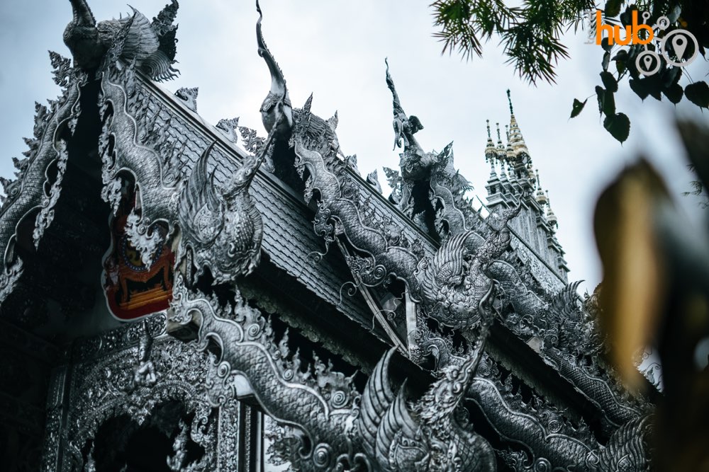 The less visited Wat Sri Suphan. The temple in Chiang Mai's silver district.