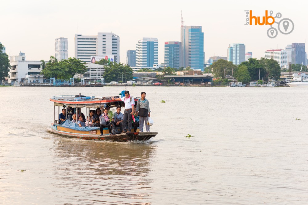 the ferry which will take you across the river to Bang Khachao