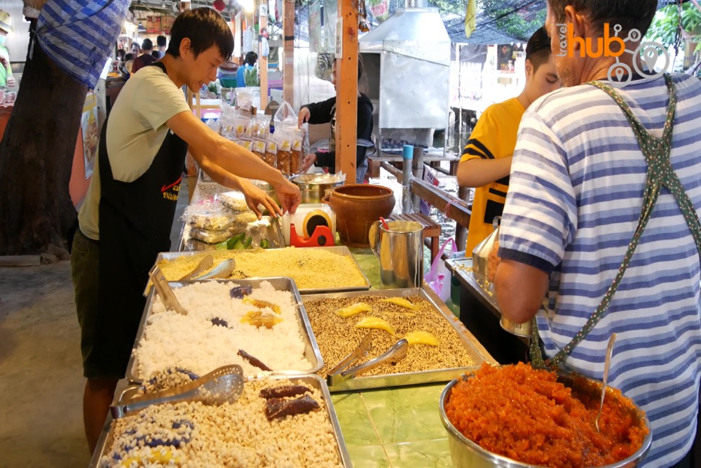 Yummy Thai style desert on sale at Klong Lat Mayom